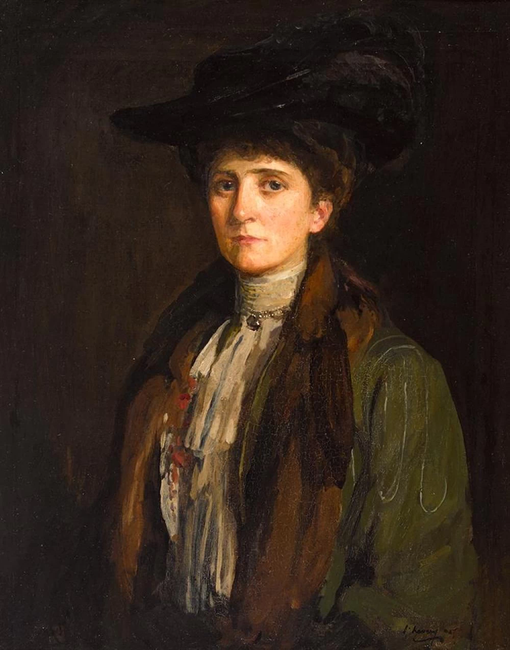 Una signora in marroone. La signora Margaret Edith Bannatyne, 1905
